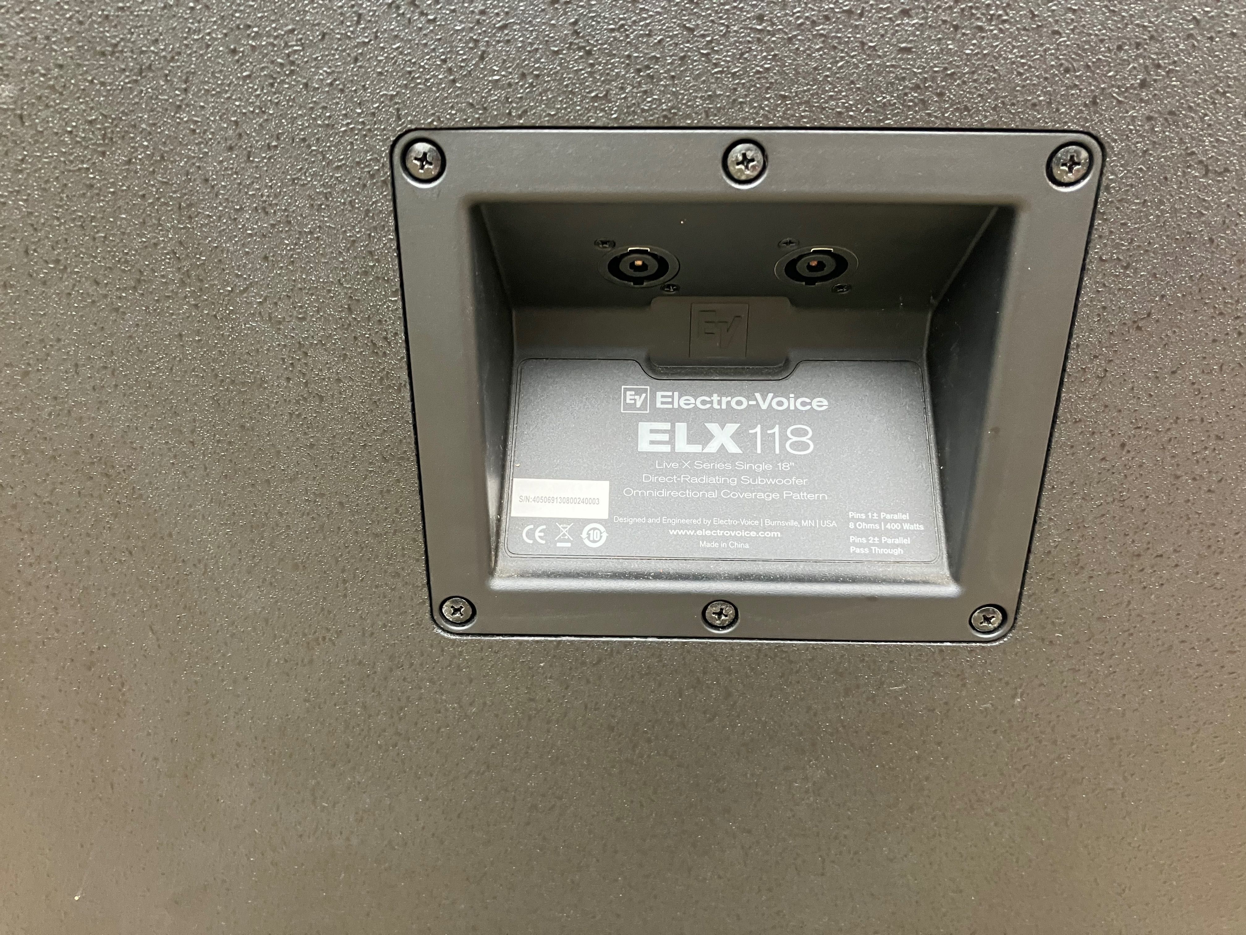 EV ELX-118 subwoofer