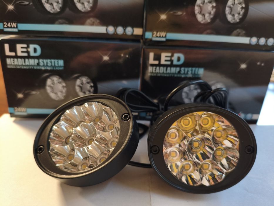 Lamy LED motocykl rower 24W/36W LED waterproof