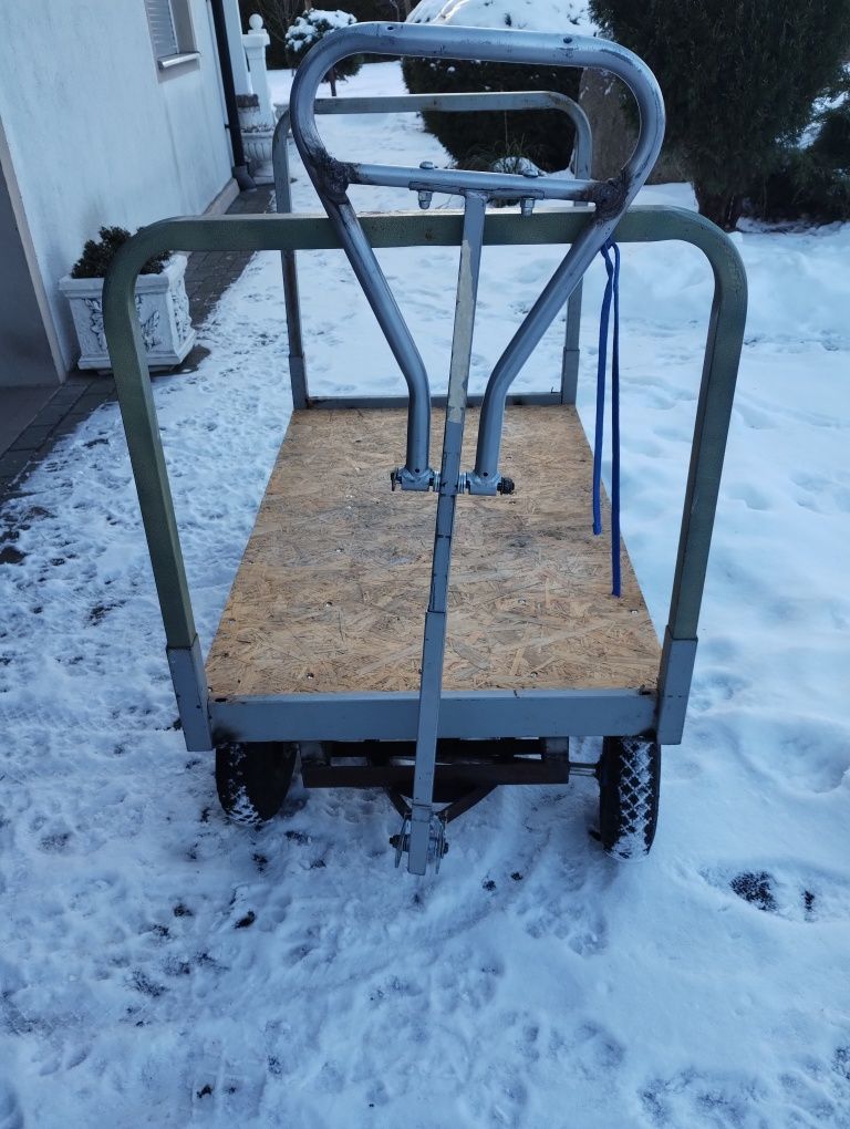 Wózek transportowy magazynowy platformowy 450 kg