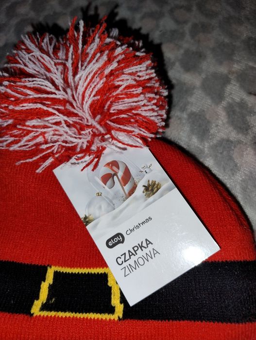 Czapka zimowa święta sesja świąteczna Eloy Rossman nowa