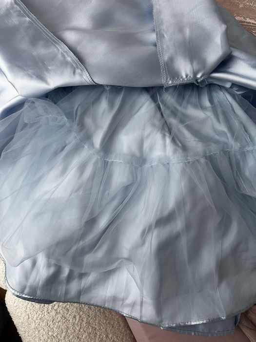 Сукня атласна Monsoon блакитна 122 р.