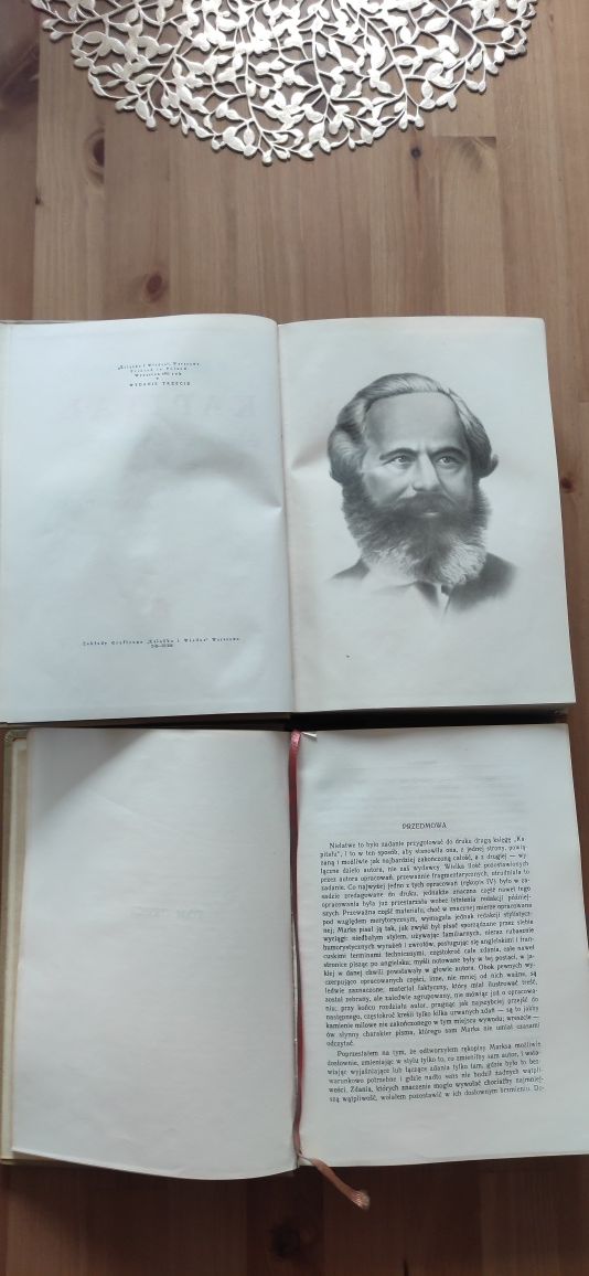 "Kapitał" Karol Marks; dwa tomy; wydanie z 1951 r.