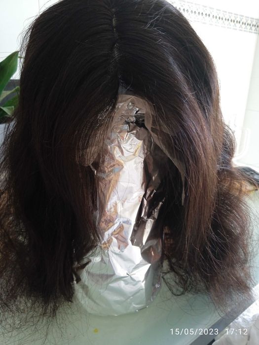 Peruca de cabelo humano