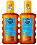 2× Olejek do opalania Nivea Sun protect & bronze 20 SPF 200 ml