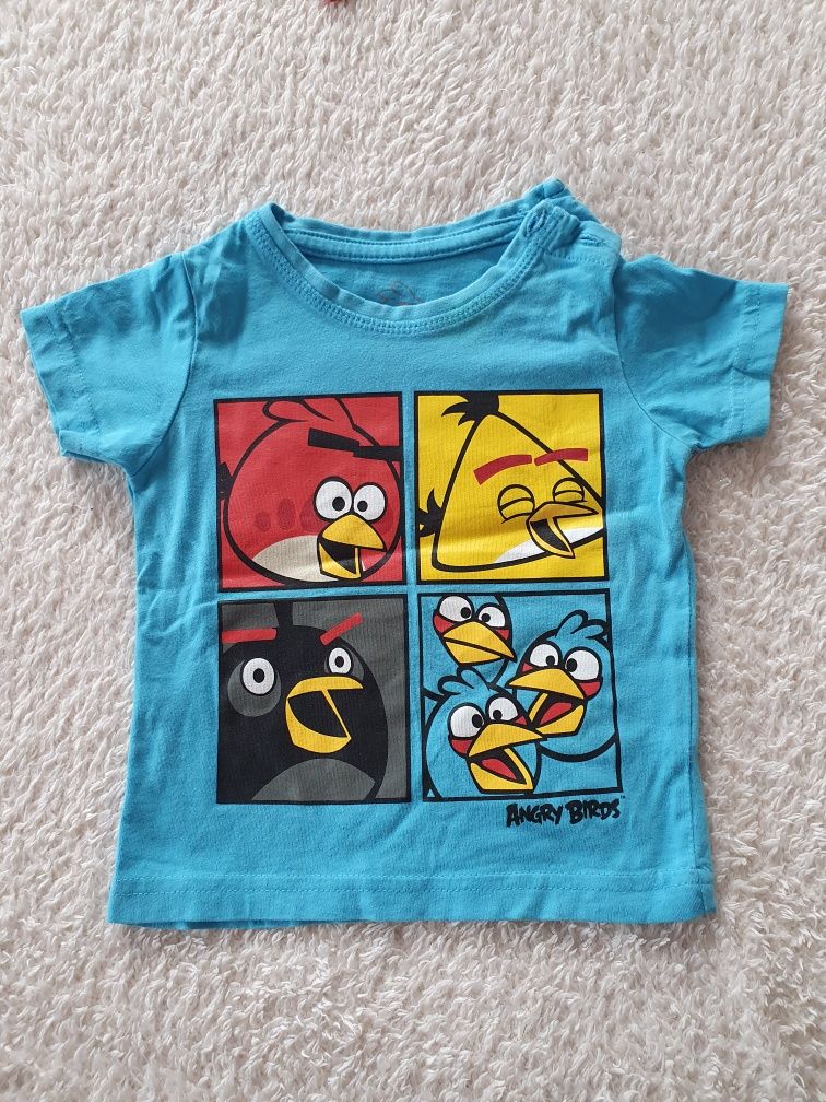 ANGRY BIRDS T-shirty  XXL oraz 2 x 74 tata/mama/córka/syn