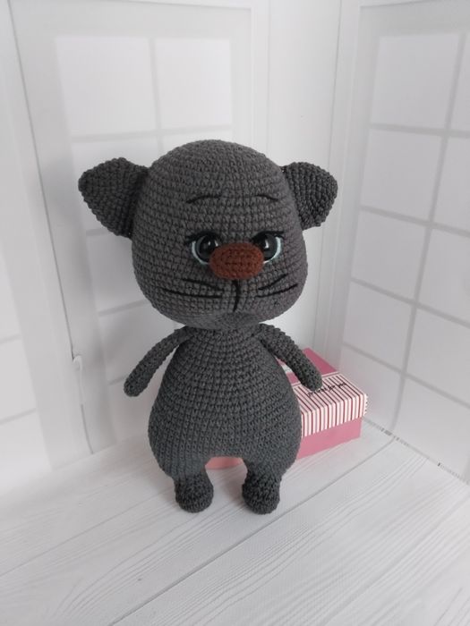 Вязанные игрушки. Лисенок Фенек. Кошечка.