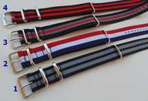 Pasek do zegarka 18mm 20mm 22mm NATO nylonowy zulu strap parciany