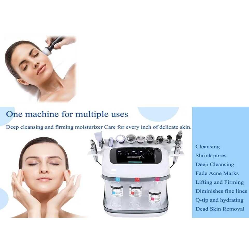 Máquina Facial de Água Hidra 8 in 1 Tecnologia Avançada SPA  2024