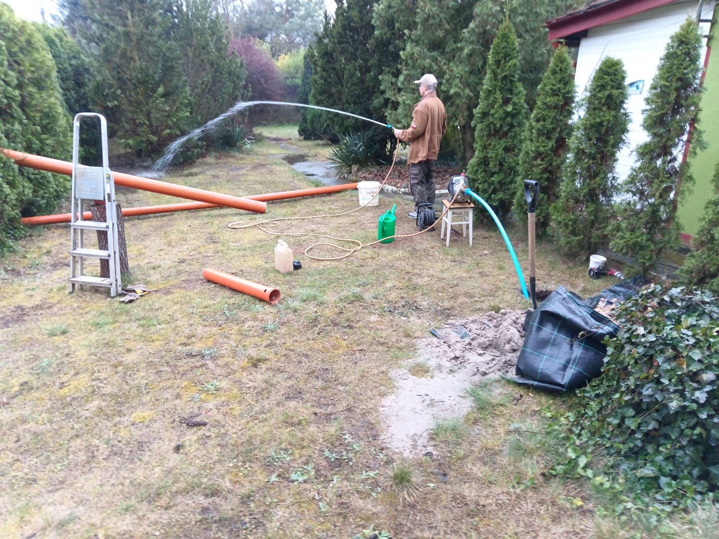 Wiercenie studni. Abisynka