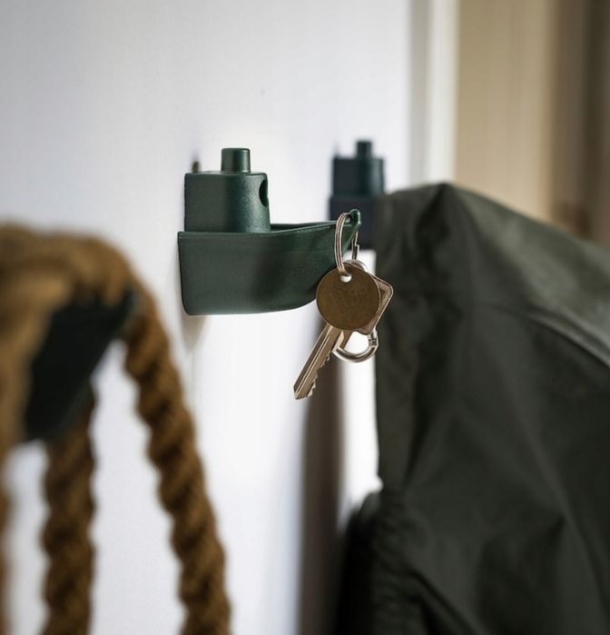 IKEA Knopare haczyk do łazienki, przedpokoju butelkowa zieleń NOWY