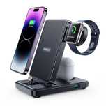 Stacja ładująca 4w1 Joyroom iPhone AirPods Apple Watch składana czarna