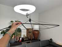 Nowoczesna lampa wisząca – geometryczna, czarna, styl loft/minimal