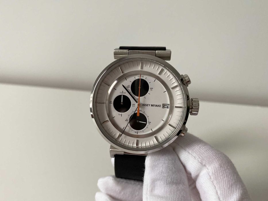 Zegarek męski Issey Miyake W SILAY003 | Chronograf design | czarny