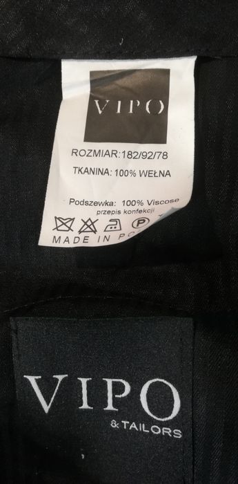 Garnitur męski dwuczęściowy cienki prążek