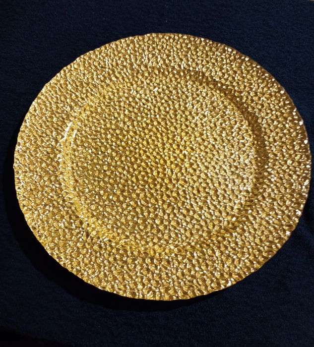 2 x Patera, talerz, w kolorze złotym, Boże Narodzenie, Święta, zastawa