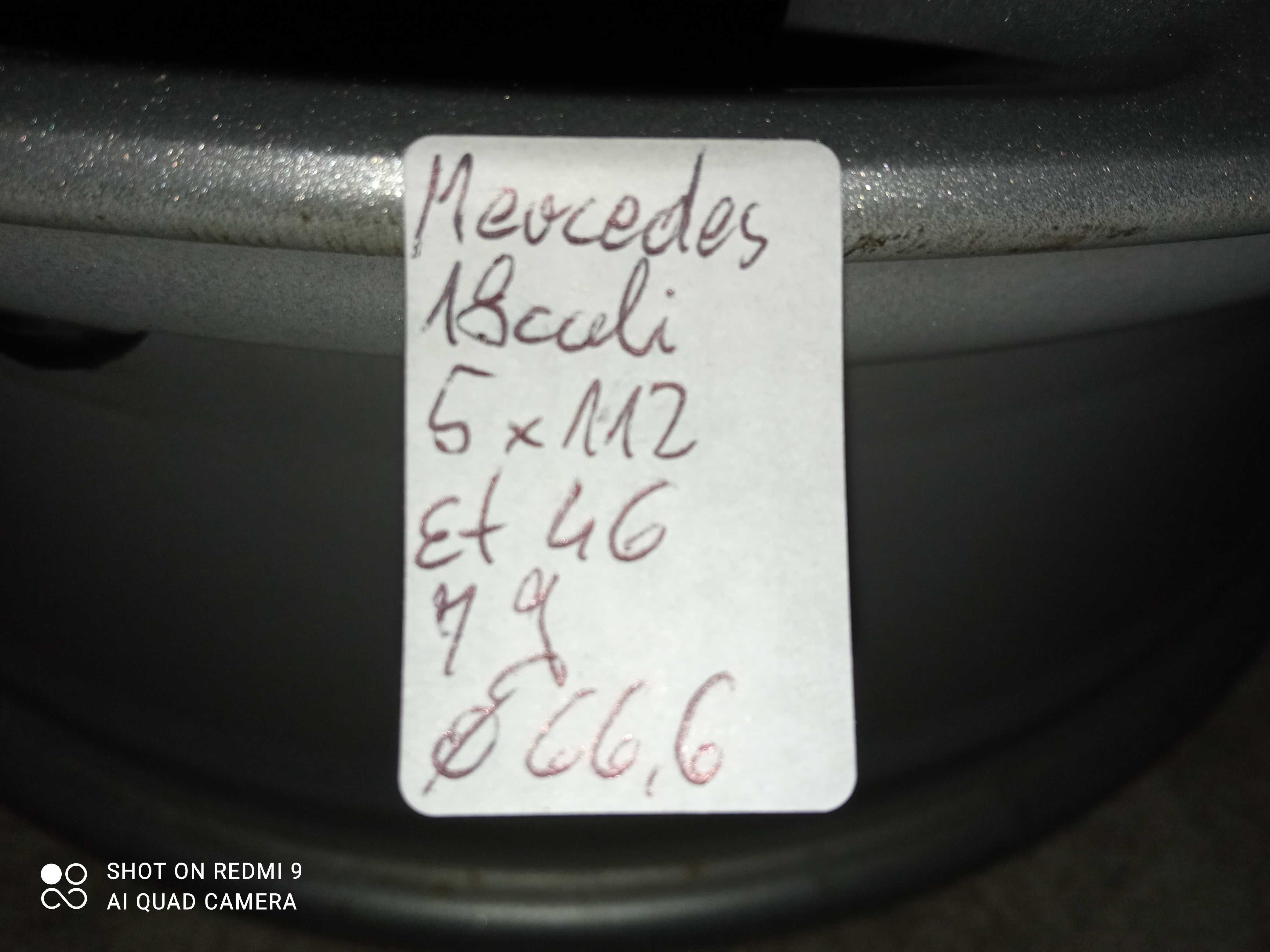 Felgi Mercedes 18cali 5x112 et46 7J