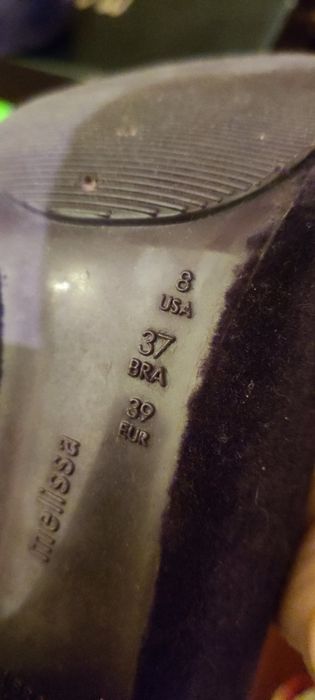 Sapato de salto alto Melissa Ashia II flocado, tam.39 (EU)