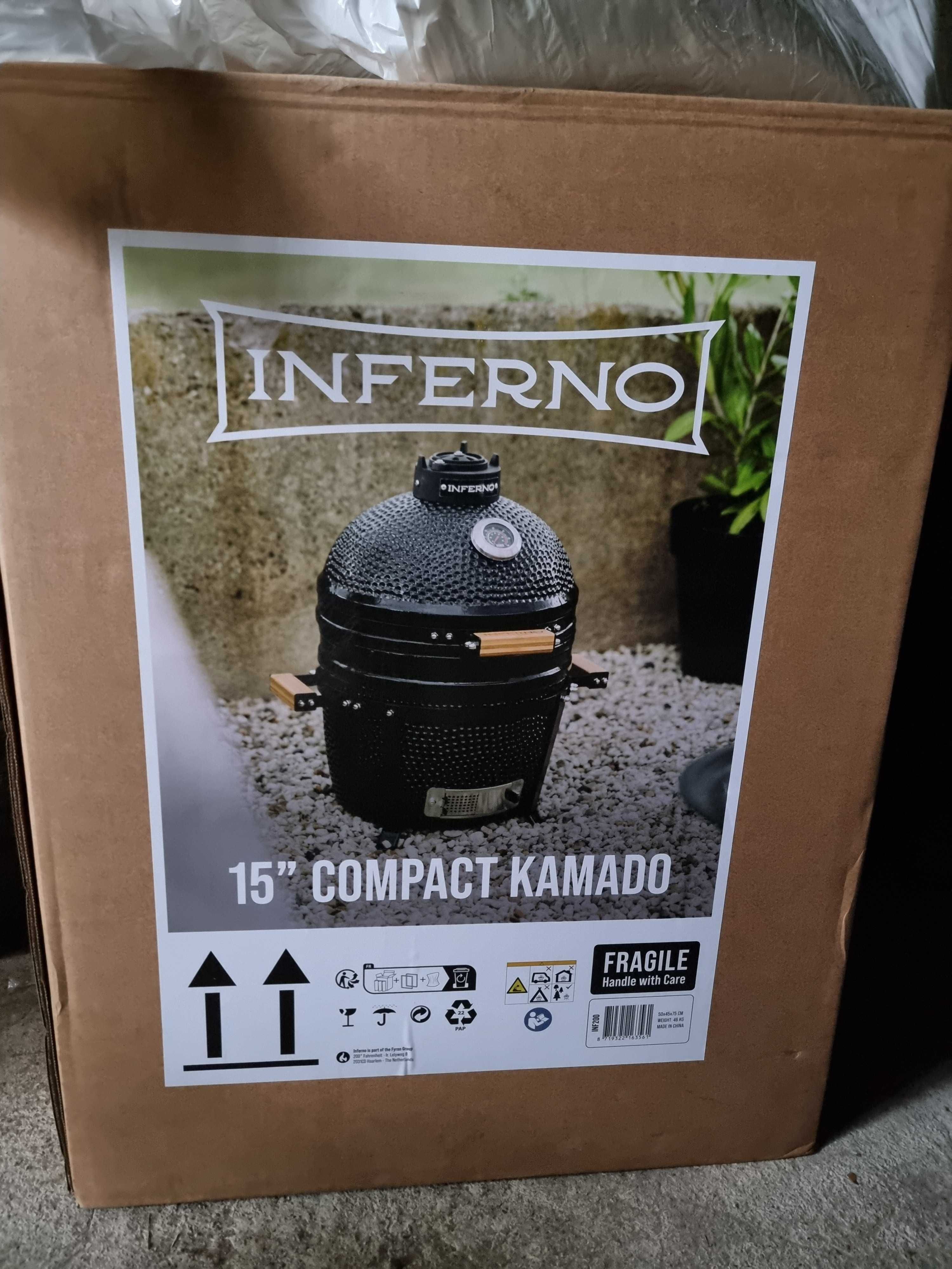 Nowoczesny Grill Ceramiczny INFERNO Kamado Compact