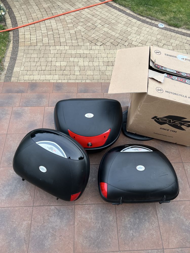 Kufry motocyklowe kappa k40n oraz homcom 48l