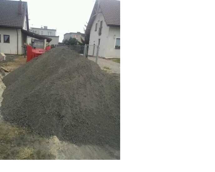 Beton półsuchy, zaprawy betonowe półsuche, transport wywrotką 3,5 tony