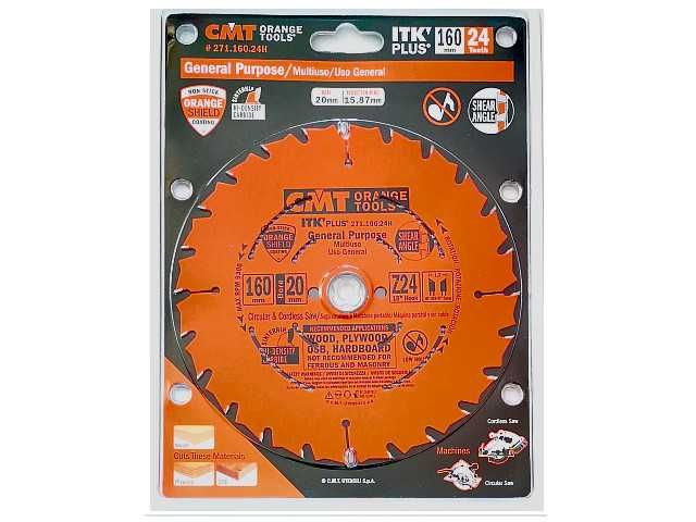 CMT 271.160.24H Tarcza Piła Widiowa do cięcia drewna 160x20 Z24