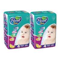 Підгузки Flovell baby 4(40шт),памперси 9-18кг(20шт+20шт)