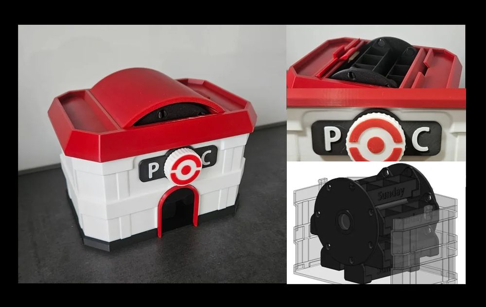 Organizador de Pílulas Estilo Poke Center