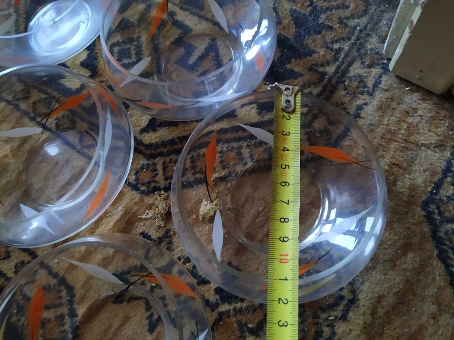 Wazon komplet zestaw szkło miska