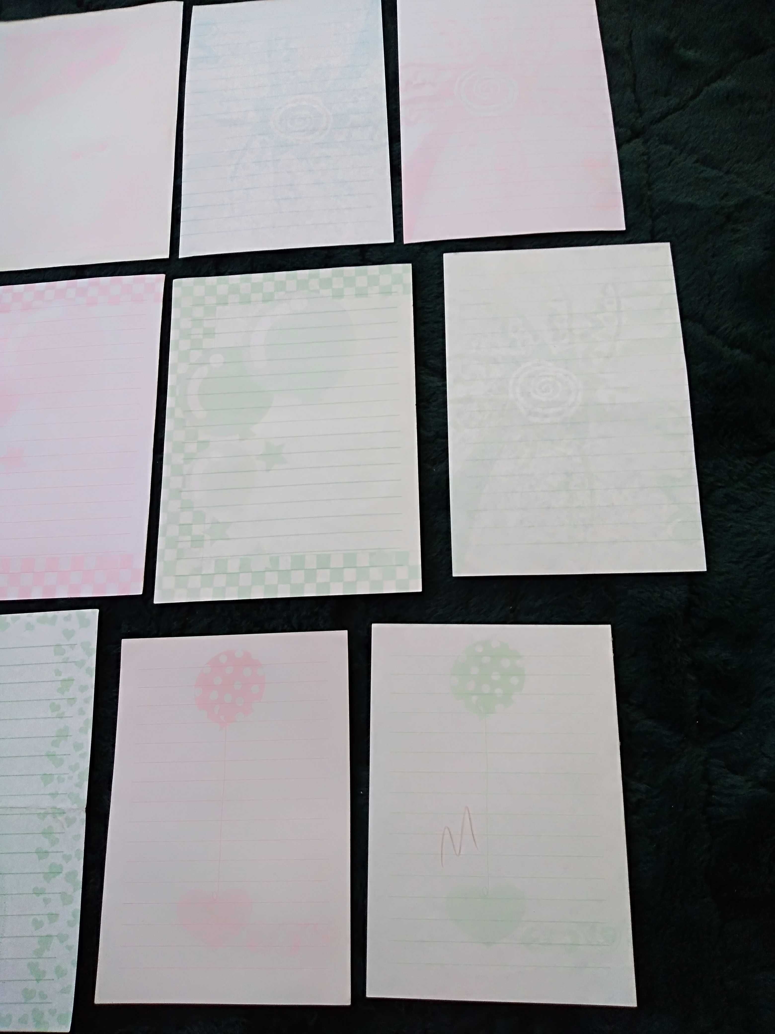 Kolekcjonerskie karteczki z pamiętników notesików lata 90 3 kolory