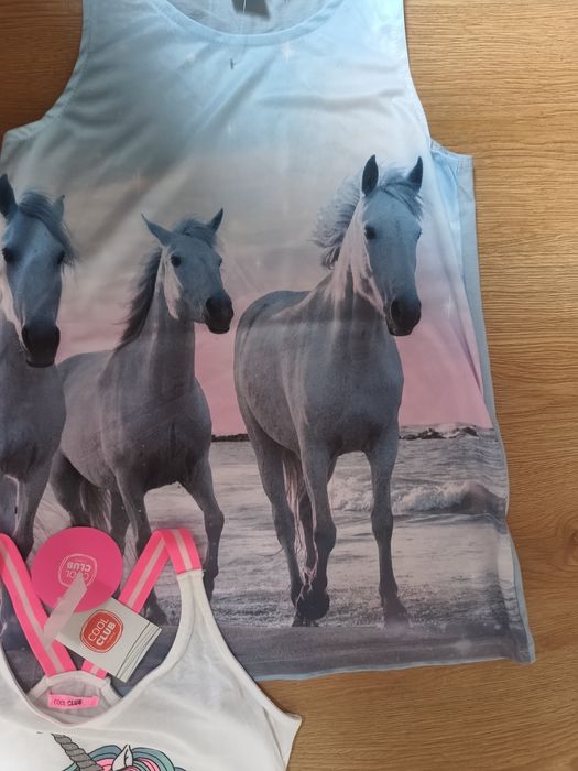 Koszulki t-shirt nowe cool club h&m f&f 146/152