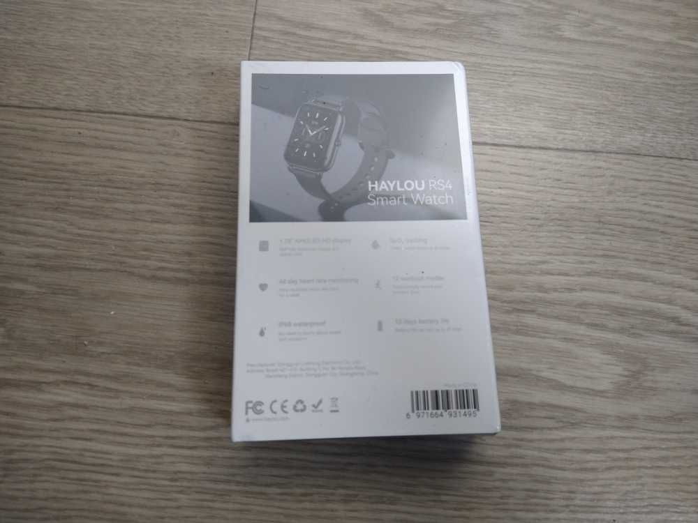 Smartwatch AMOLED SpO2 czarny - nowy