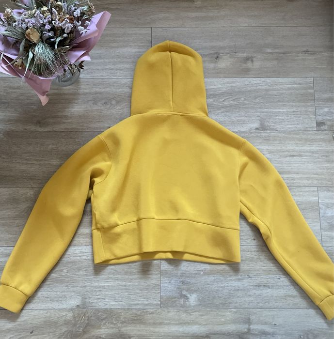 Bluza z kapturem Guess musztardowa damska r. L