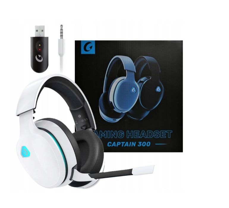 CAPTAIN 300 słuchawki gamingowe nauszne 2,4 GHZ bezprzewodowe