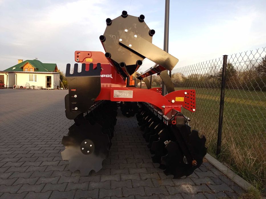 CIĘŻKA Brona talerzowa 2,5/2,7/3m JANPOL Talerzówka uprawowa OD RĘKI