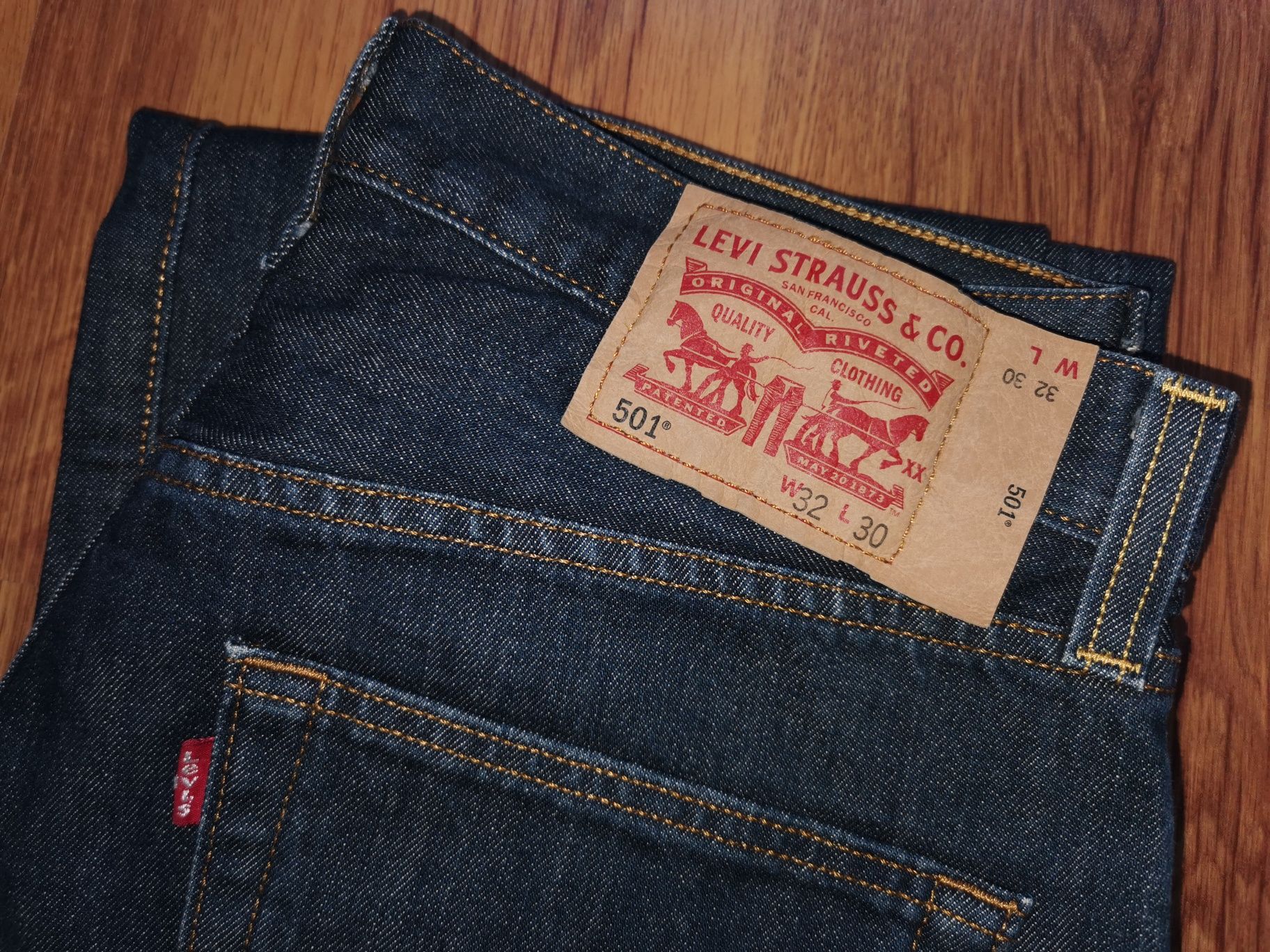 Levi's 501 W32 L30 spodnie jeansowe jeansy Levis Made in Poland