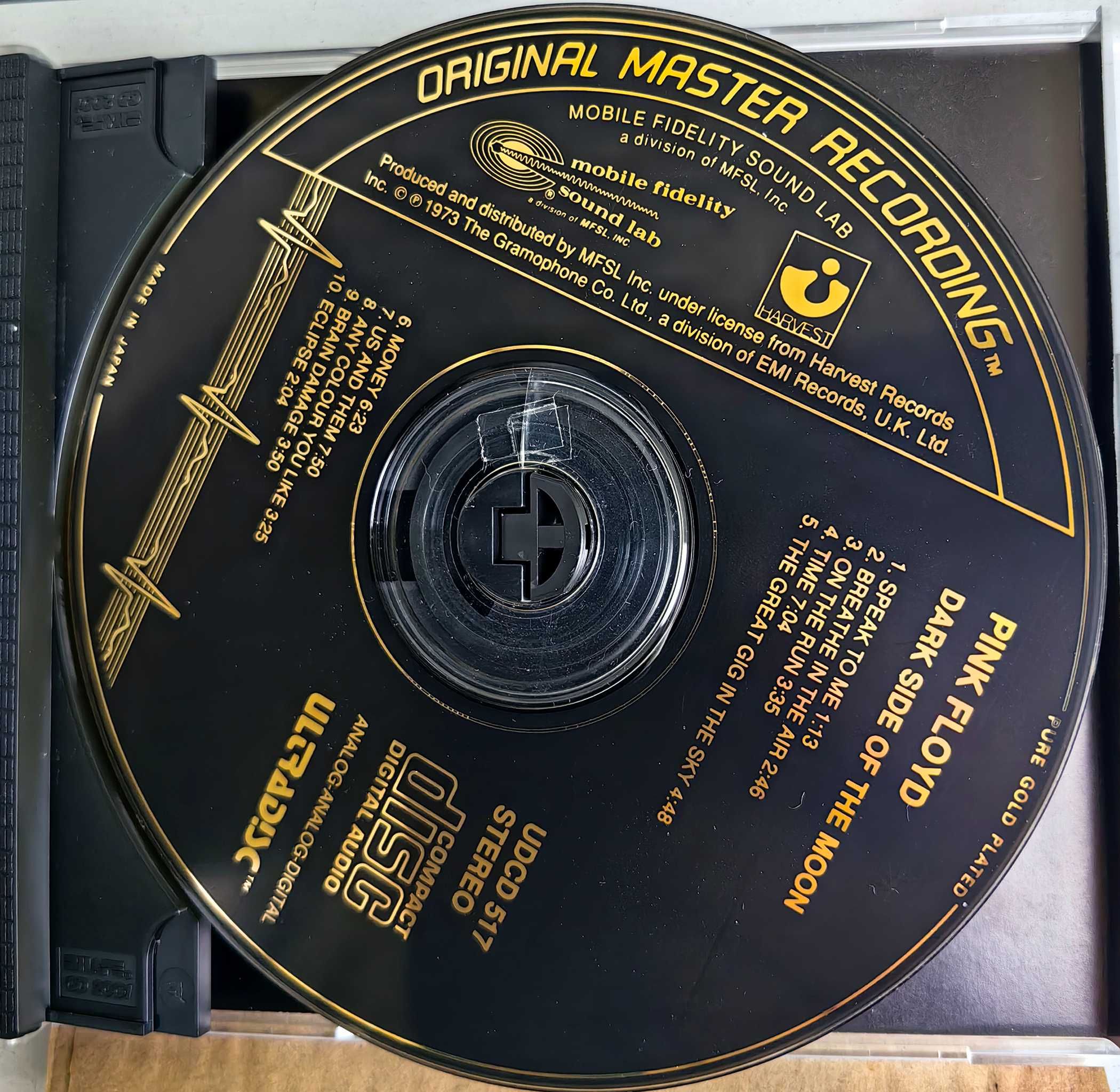 Pink Floyd Dark Side Of The Moon CD MFSL ULTRADISC* 24KT GOLD/Master