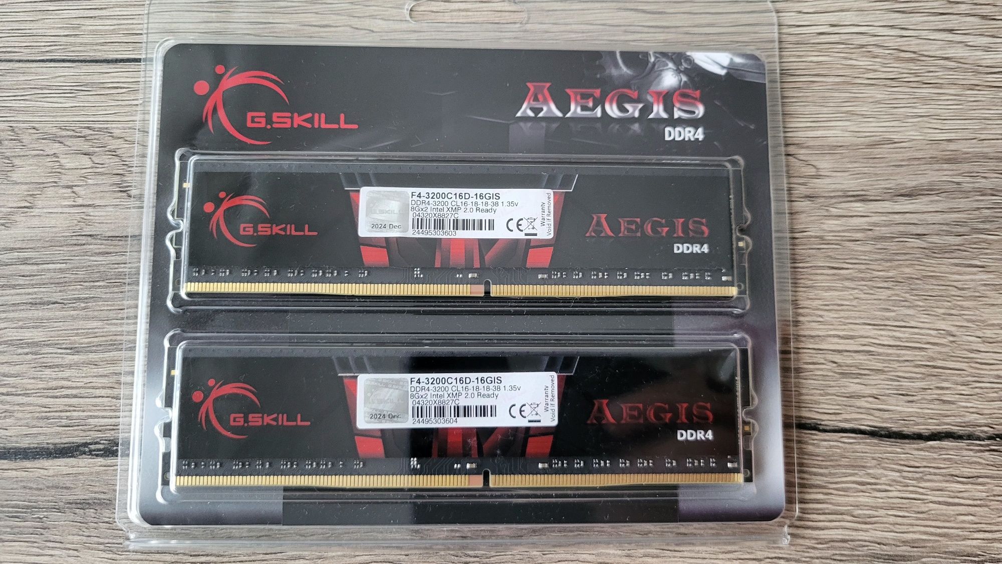 Pamięć RAM DDR4 G.SKILL AEGIS 2x8GB (16GB) 3200mhz CL16 Dual Channel