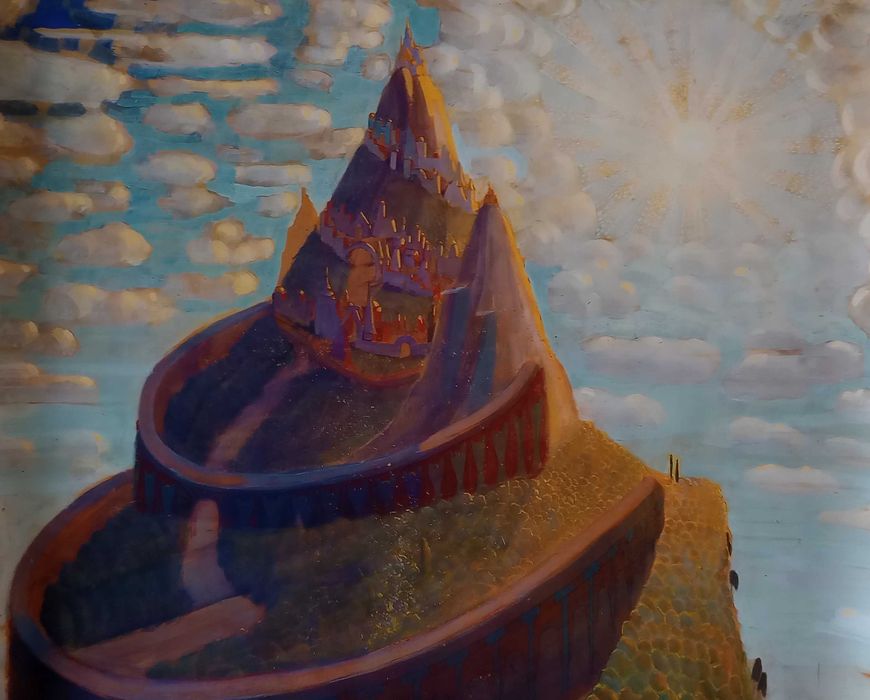 Obraz na płótnie, Baśniowy zamek, M. Konstanty Čiurlionis, 50x40cm