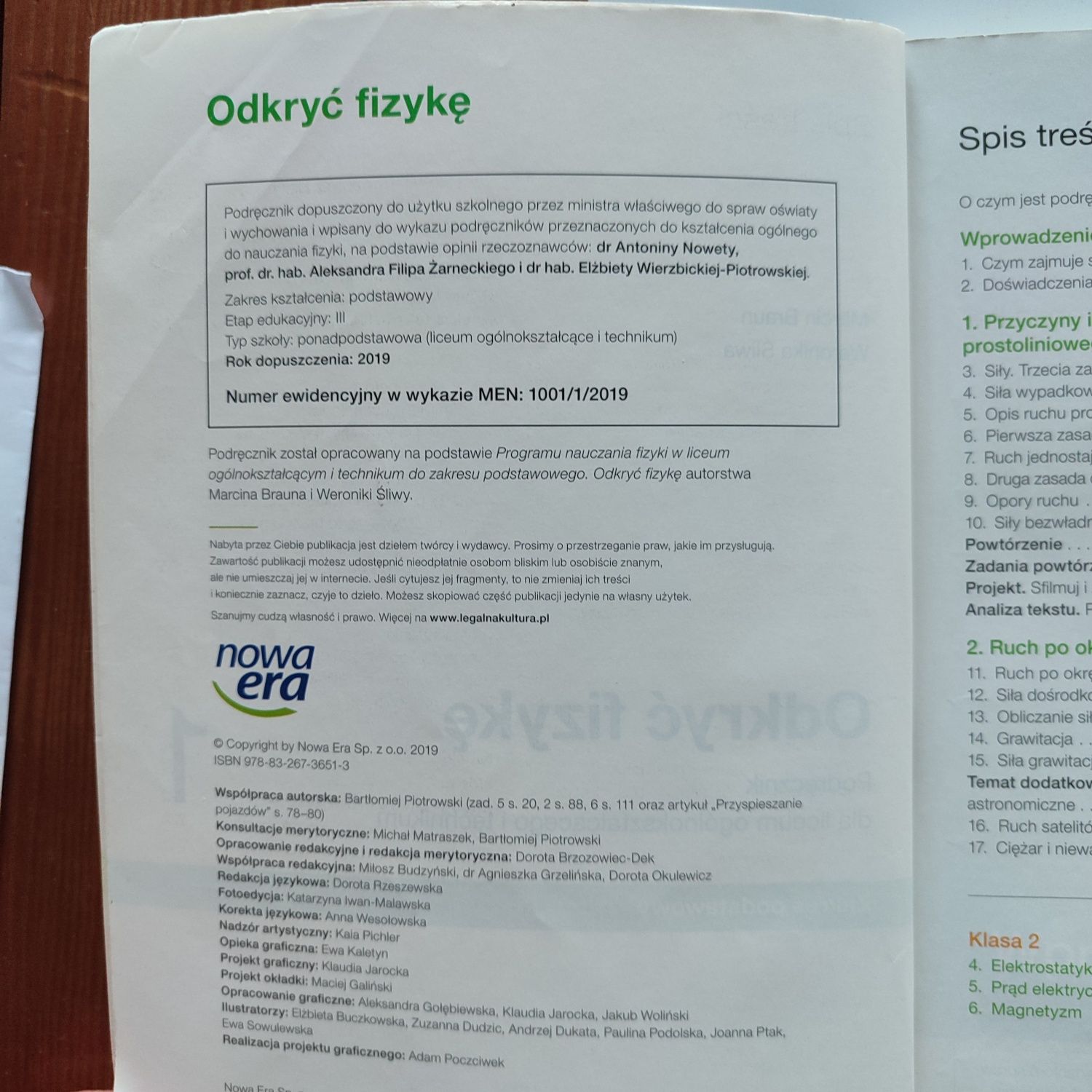 Odkryć fizykę 1 Nowa Era