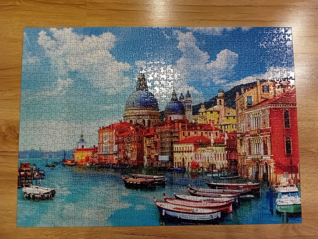 Zestaw 2 x puzzle 1000 kompletne