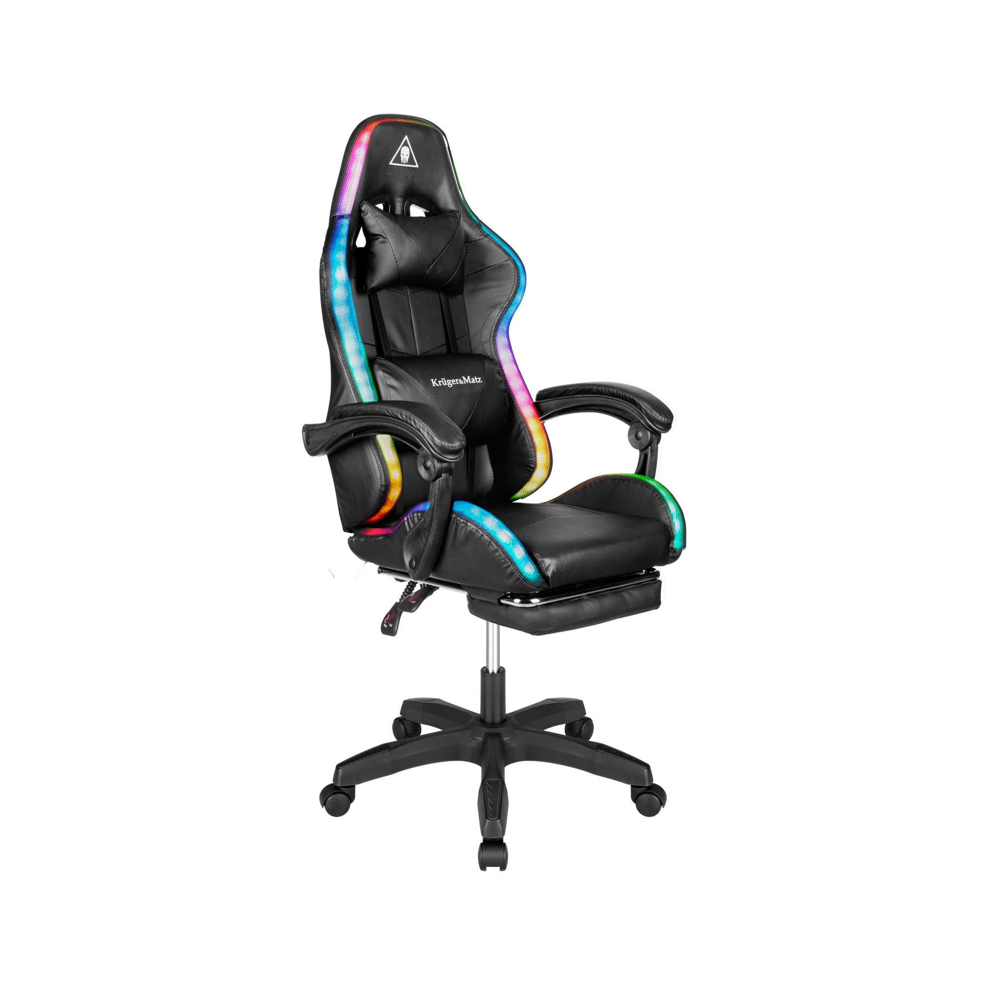 Крісло геймерське Kruger&Matz GX-150 з підсвічуванням RGB