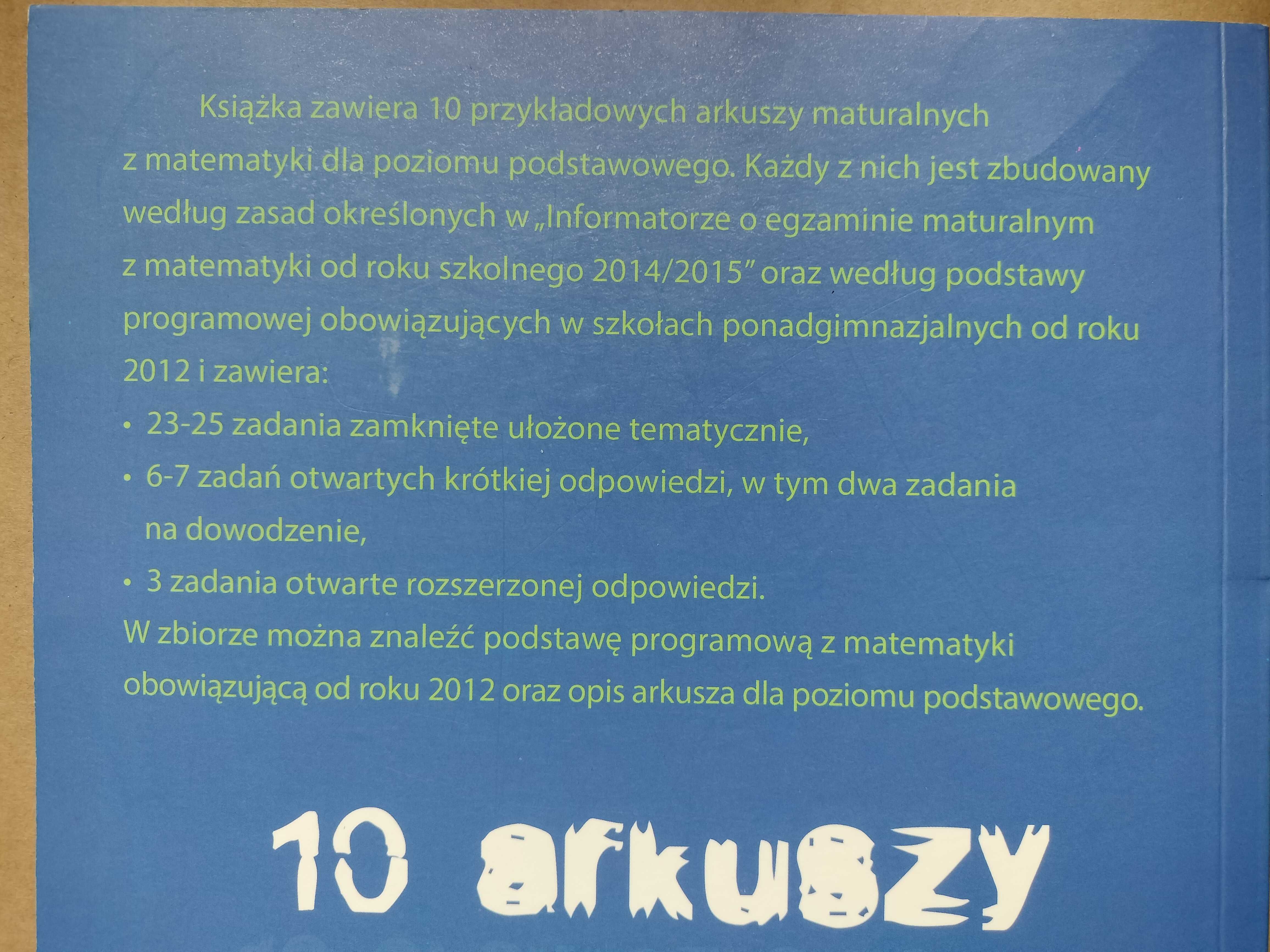 Arkusze maturalne Matematyka Matura Poziom podstawowy