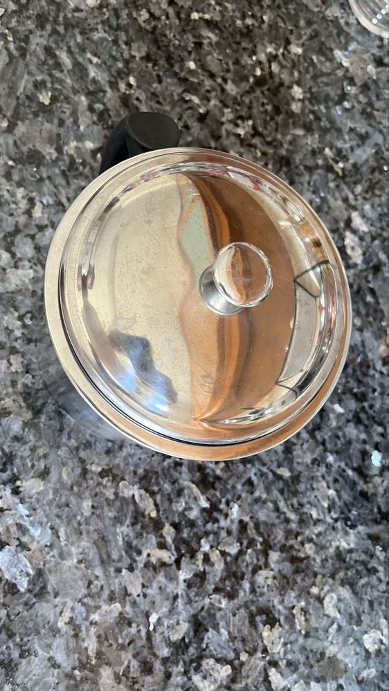 Filtro de alumínio para café ou cevada com tampa e pega