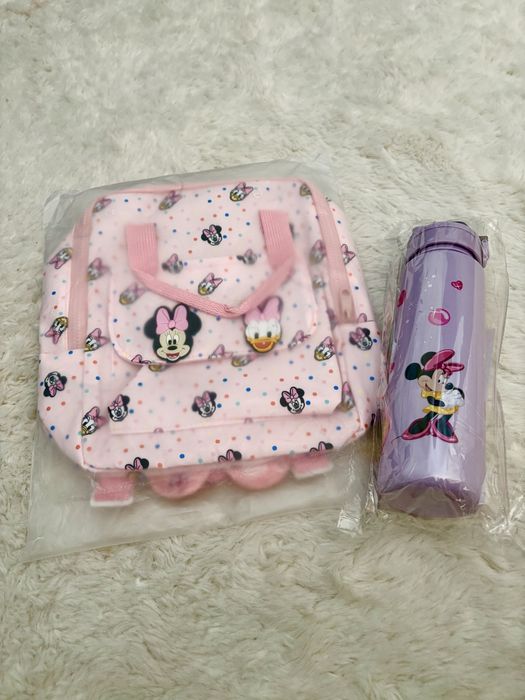 Mochila e garrafa Minnie Disney