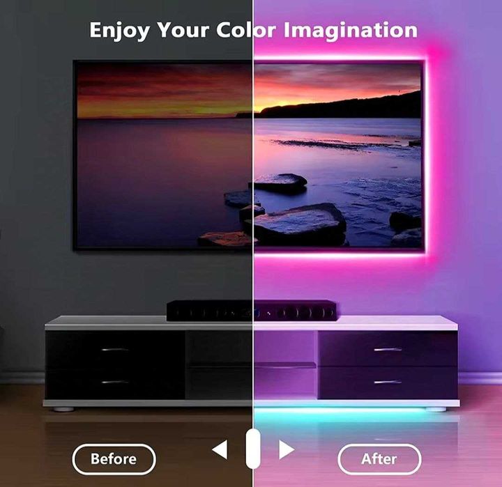Стрічка світлодіодна bluetooth USB LED 5050 SMD 5V 2 метри