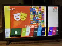 Smart TV LG 28'' com defeito no ecrã