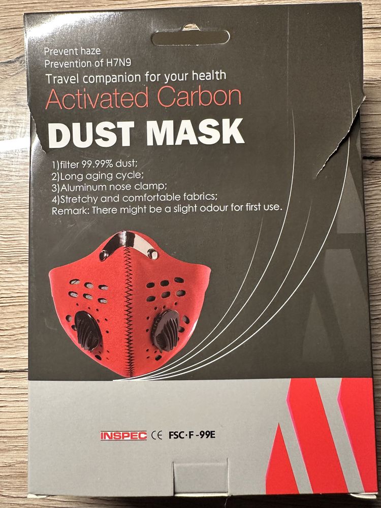 Maska przeciwsmogowa - antysmogowa z filtrem węglowym LF03901 v5