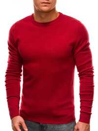 Elegancki sweter męski kolor czerwony
