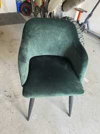 Krzeslo jak nowe zielone butelkowe fotel