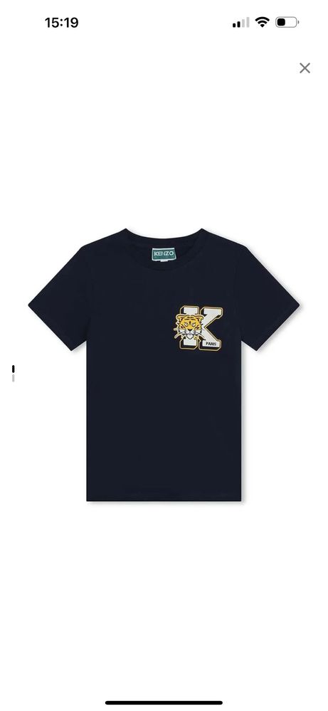 Синя футболка Kenzo kids